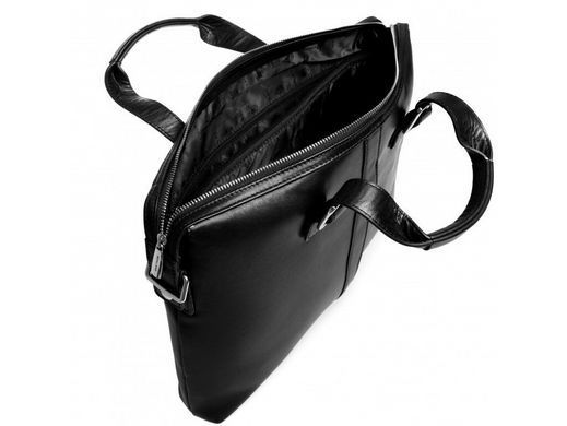 Мужская кожаная сумка для ноутбука Royal Bag RB004A черный
