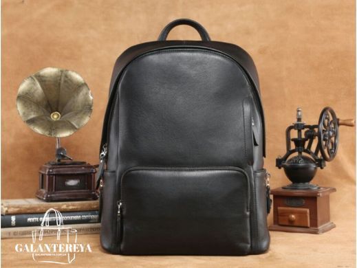 Мужской кожаный рюкзак Tiding Bag B3-122A черный