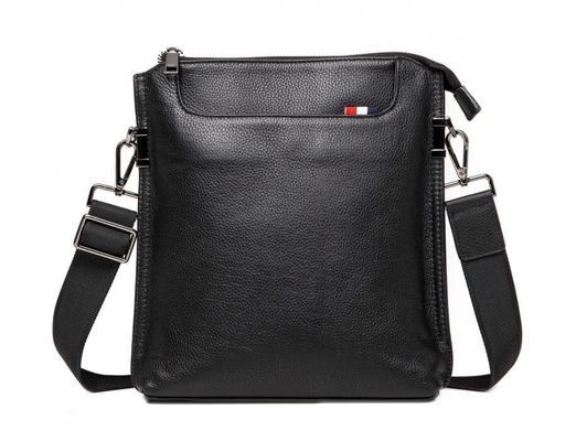 Мужской кожаный черный мессенджер Tiding Bag A25F-8868A