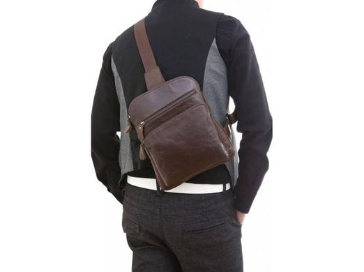 Мужская кожаная сумка-рюкзак Tiding Bag 7195C