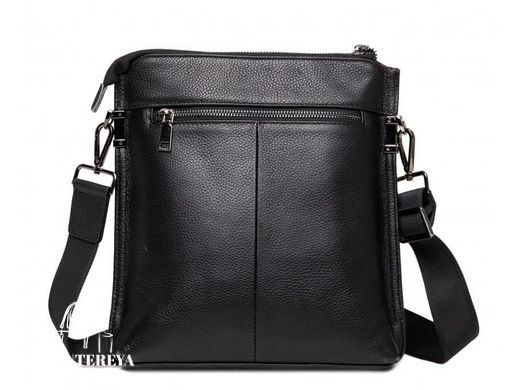 Мужской кожаный черный мессенджер Tiding Bag A25F-8868A
