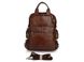 Мужской кожаный коричневый рюкзак Tiding Bag 7007C 2