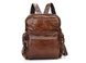 Мужской кожаный коричневый рюкзак Tiding Bag 7007C 3