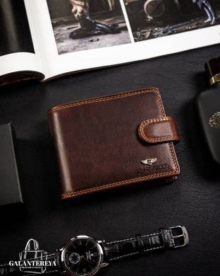 Кошелек мужской кожаный Peterson PTN WL-0305L-COM