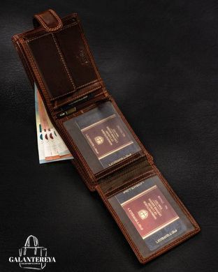 Кошелек мужской кожаный Peterson PTN WL-0305L-COM