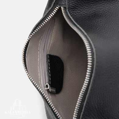 Сумка женская кожаная Borsa Leather K120172bl-black черная
