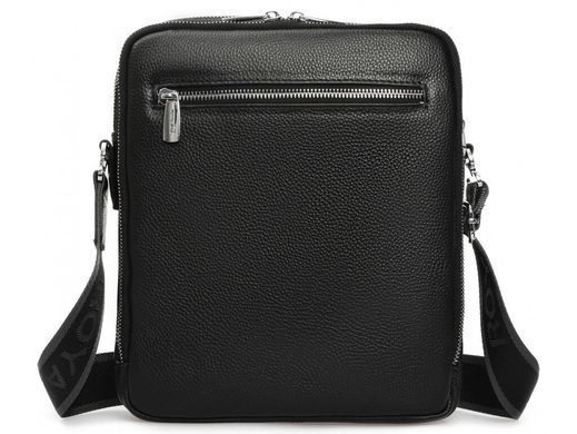 Мужской кожаный мессенджер Royal Bag RB-008A-1 черный
