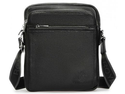 Мужской кожаный мессенджер Royal Bag RB-008A-1 черный