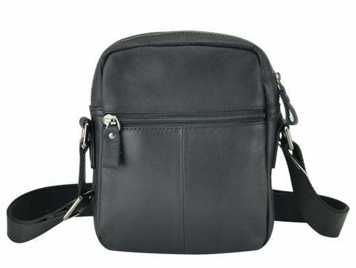 Чоловічий шкіряний месенджер Tiding Bag 6027A чорний