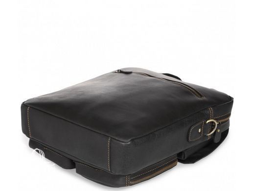 Мужской кожаный мессенджер Tiding Bag t1072A черный
