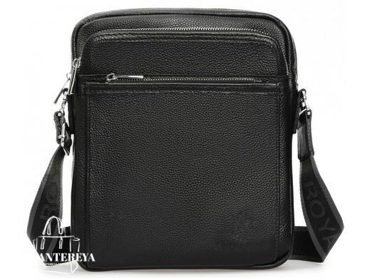 Мужской кожаный мессенджер Royal Bag RB-008A-1 черный