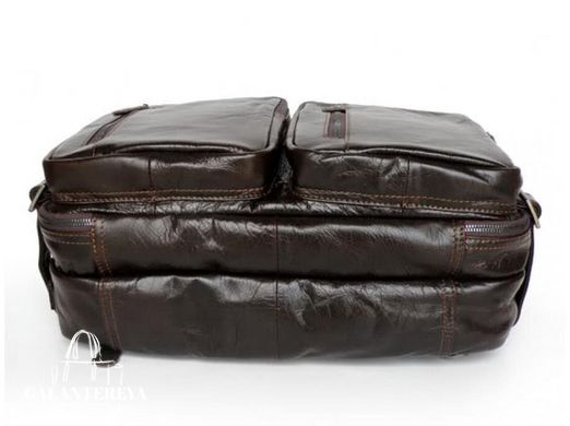 Мужская кожаная коричневая сумка Jasper&Maine 7014Q-2