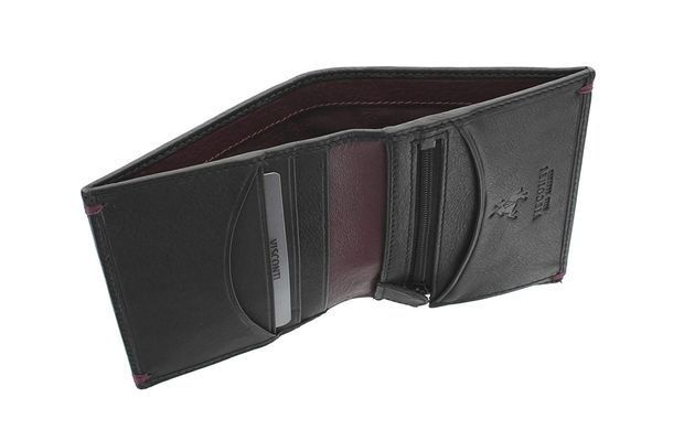 Чоловічий шкіряний гаманець Visconti AP61 Brig BLK/BG