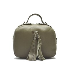 Жіноча шкіряна сумка крос-боді Italian fabric bags 2039