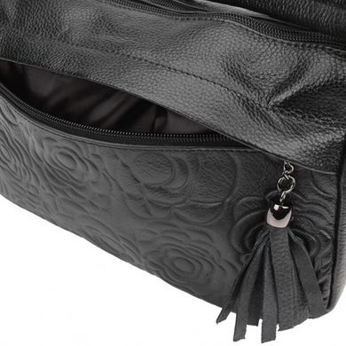 Сумка женская кожаная Borsa Leather 1t840-black