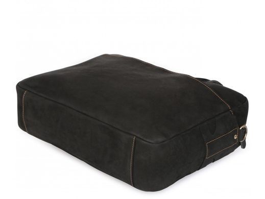 Мужская кожаная сумка для ноутбука Tiding Bag t1019RA черный