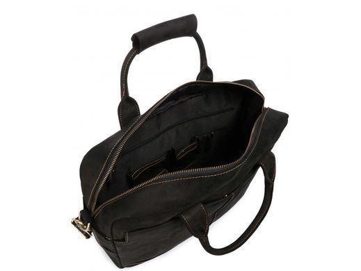 Мужская кожаная сумка для ноутбука Tiding Bag t1019RA черный