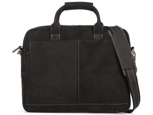 Мужская кожаная сумка для ноутбука Tiding Bag t1019RA черный