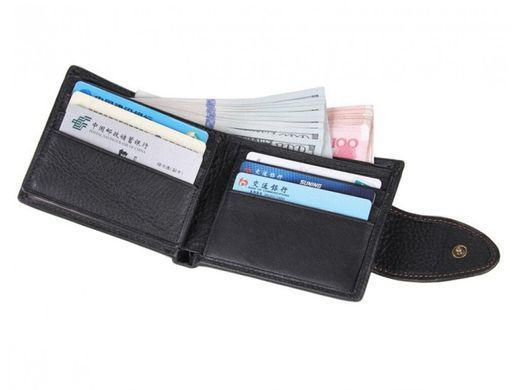 Мужское кожаное портмоне Tiding Bag 8060A черный