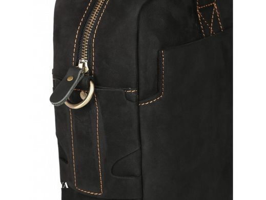 Мужская кожаная сумка для ноутбука Tiding Bag t1019RA черный