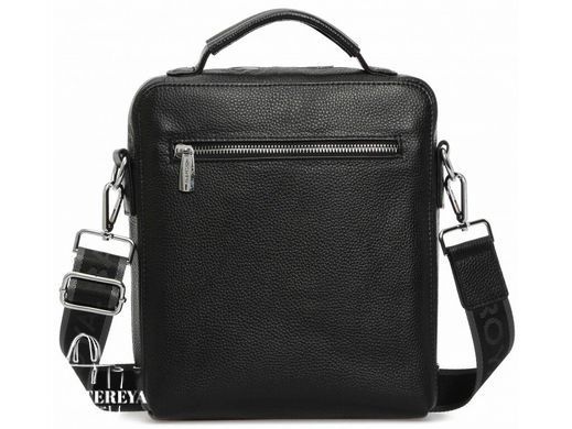 Мужской кожаный мессенджер Royal Bag RB-009A черный