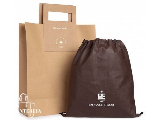 Мужской кожаный мессенджер Royal Bag RB-009A черный