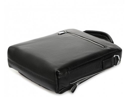 Мужской кожаный мессенджер Royal Bag RB-009A черный