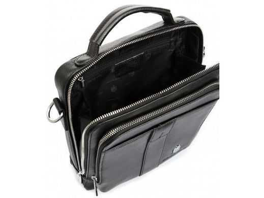 Мужской кожаный мессенджер Royal Bag RB-009A черный