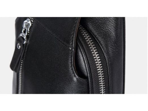 Мужской кожаный черный мессенджер Tiding Bag B3-1701A