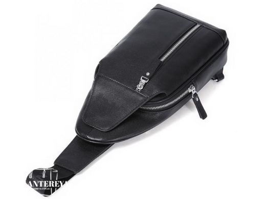 Мужской кожаный черный мессенджер Tiding Bag B3-1701A
