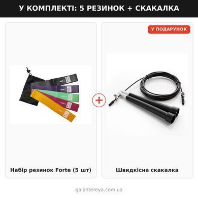 Резинка для фитнеса FORTE набор 5 штук