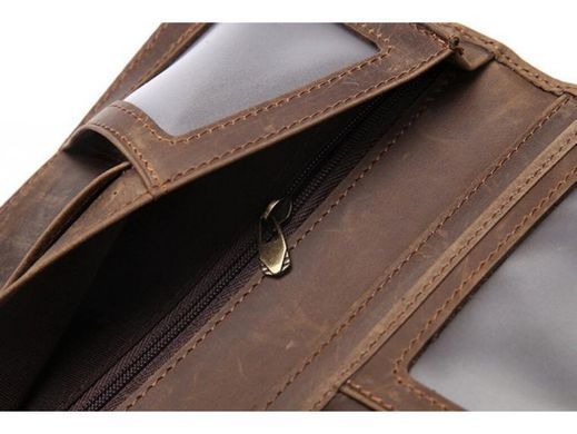 Чоловіче шкіряне портмоне Tiding Bag 8059R коричневий