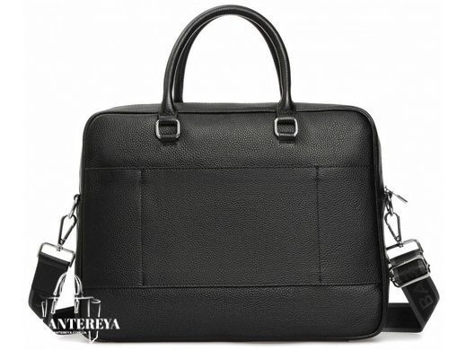 Мужская кожаная сумка для ноутбука Royal Bag RB-015A черный