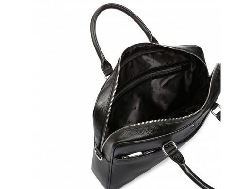 Мужская кожаная сумка для ноутбука Royal Bag RB-015A черный