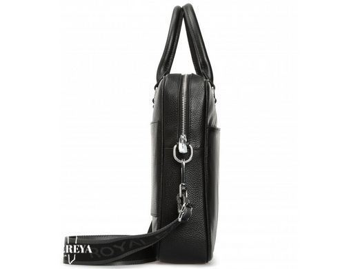 Мужская кожаная сумка для ноутбука Royal Bag RB-015A черный