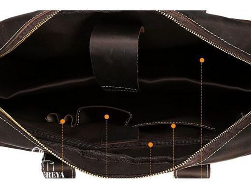 Мужская кожаная сумка для ноутбука Tiding Bag t1019RA черный