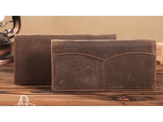 Мужское кожаное портмоне Tiding Bag 8059R коричневый