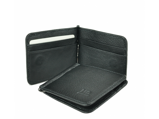Мужской кожаный зажим для купюр Tiding Bag TR876-77A черный