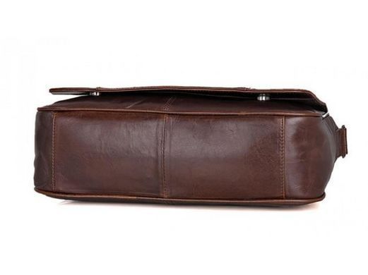 Мужской кожаный коричневый мессенджер Tiding Bag 7338C