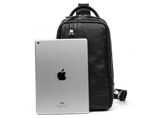 Мужской кожаный черный мессенджер Tiding Bag B3-1725A