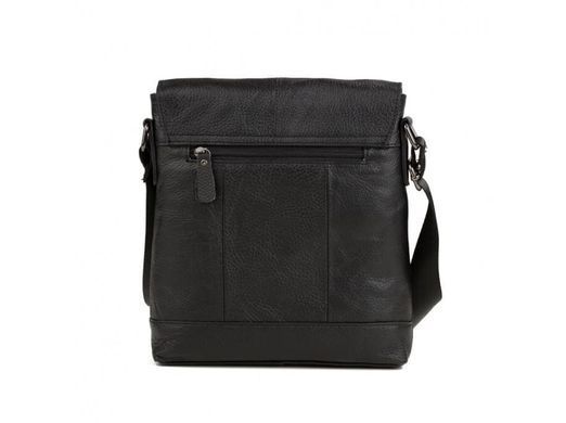 Чоловічий шкіряний чорний месенджер Tiding Bag M38-1713A