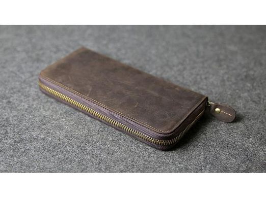 Мужской кожаный коричневый клатч Tiding Bag t4007