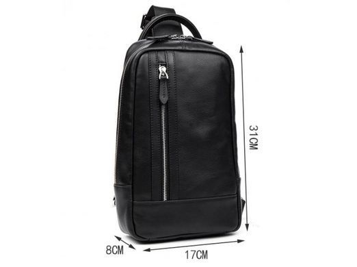 Мужской кожаный черный мессенджер Tiding Bag B3-1725A