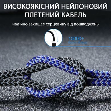 Кабель магнитный для зарядки 2м RAXFLY LED Magnetic RAX156348