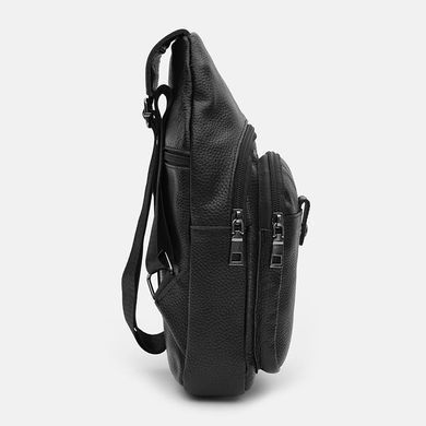 Рюкзак чоловічий шкіряний Keizer K1084bl-black