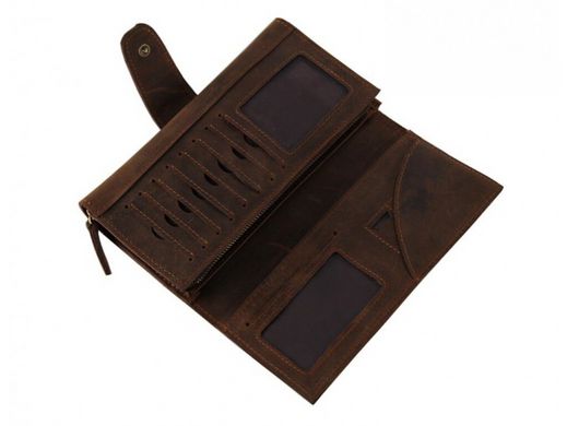 Мужской кожаный клатч TIDING BAG 8052R коричневый