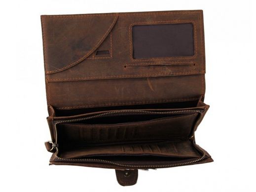 Мужской кожаный клатч TIDING BAG 8052R коричневый