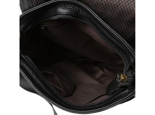 Чоловічий шкіряний чорний месенджер Tiding Bag M38-3822A