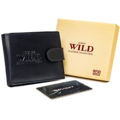 Кошелек мужской кожаный Always Wild N0035L-SCR-3193 Black