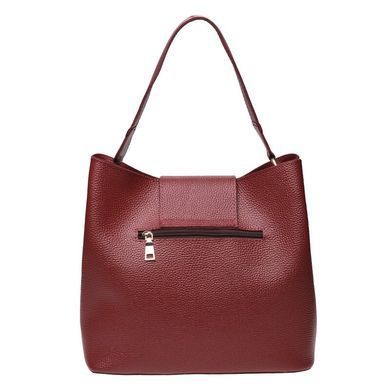 Жіноча шкіряна сумка Ricco Grande 1L916-burgundy бордовий